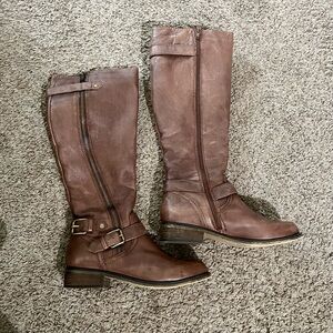 Steve Madden Women’s Boots Sz 7.5 Synicle Tall Leather Brown